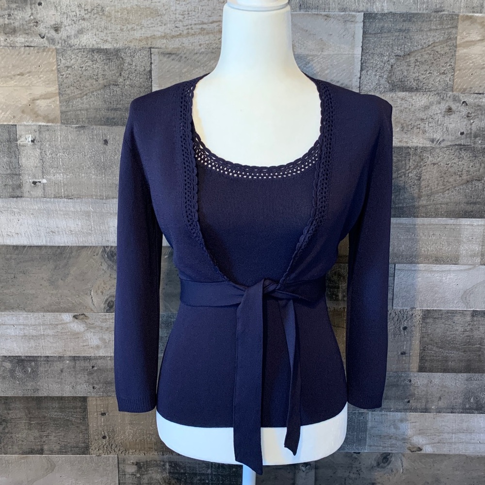 Loft Navy Sweater Set Size XS - Picture 16 of 16